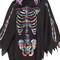 Adult Rainbow Skeleton Poncho Costume Colorful Halloween Outfit Women